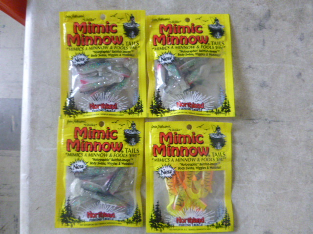 4 Packs of Northland Mimic Minnow Tails