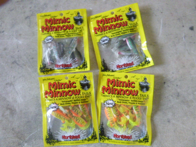 4 Packs of Northland Mimic Minnow Tails