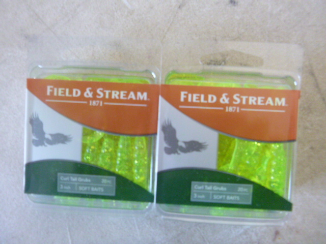 2 Packs of Field & Stream Curl Tail Grubs