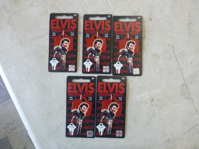 5 Elvis Blank House Keys