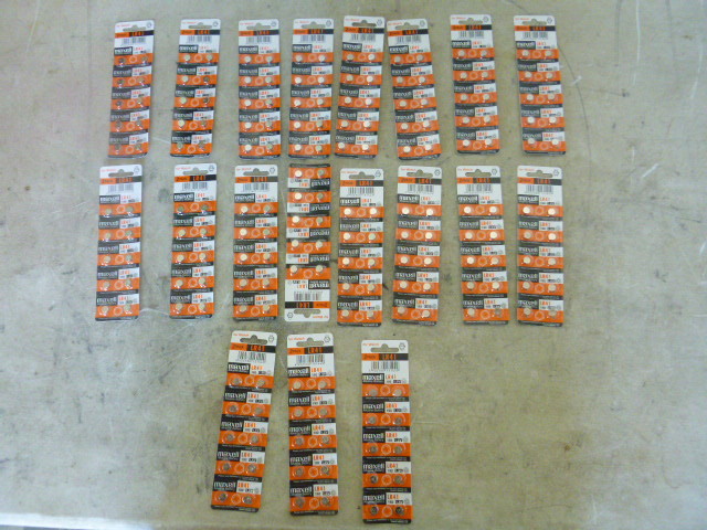 19 Packs of Maxell LR41 1.5 Volt Batteries