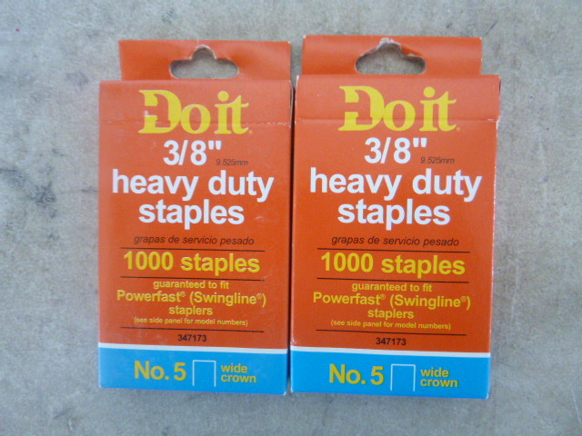 2 Boxes of Do It 38 Heavy Duty  Staples