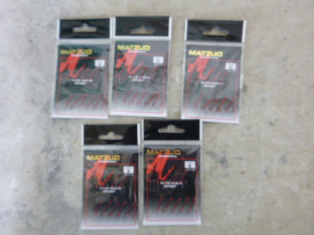 5 Packs of Matzuo Plain Shank Hooks