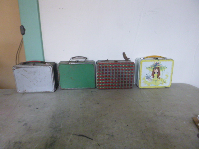 4 Collectible Metal Lunch Boxes