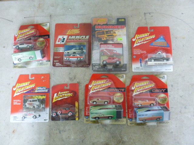 8 Johnny Lightning Cars