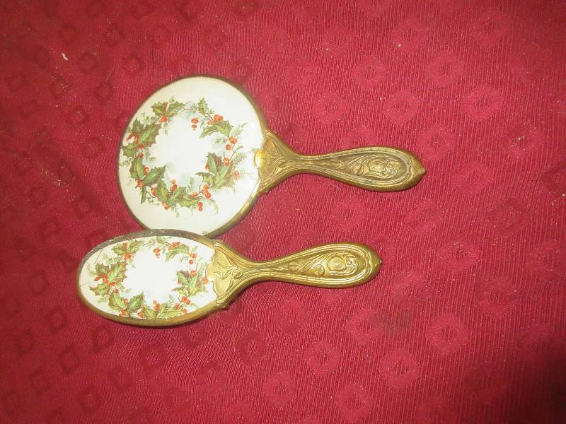VINTAGE HAIR BRUSH AND MIRROR
