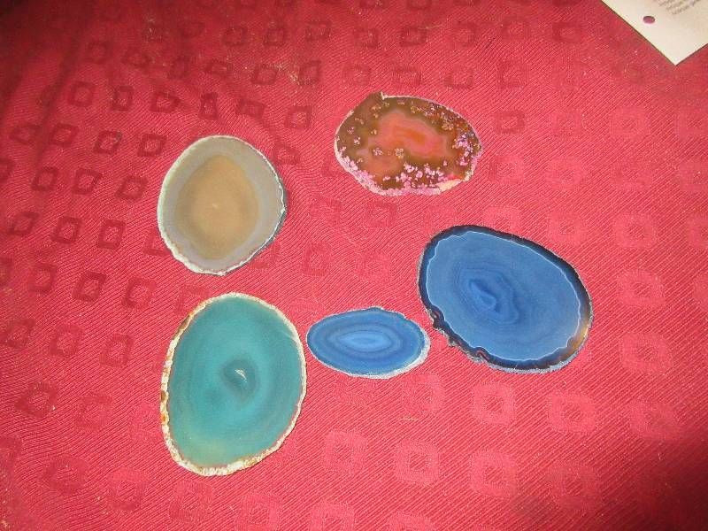 5 CUT AGATES