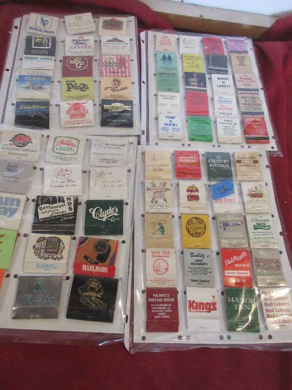 4 PKS COLLECTIBLE MATCHBOOKS