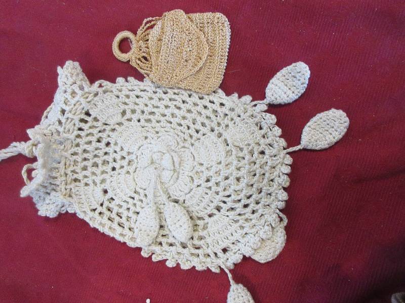 2 VINTAGE HANDCRAFTED HAND BAGS