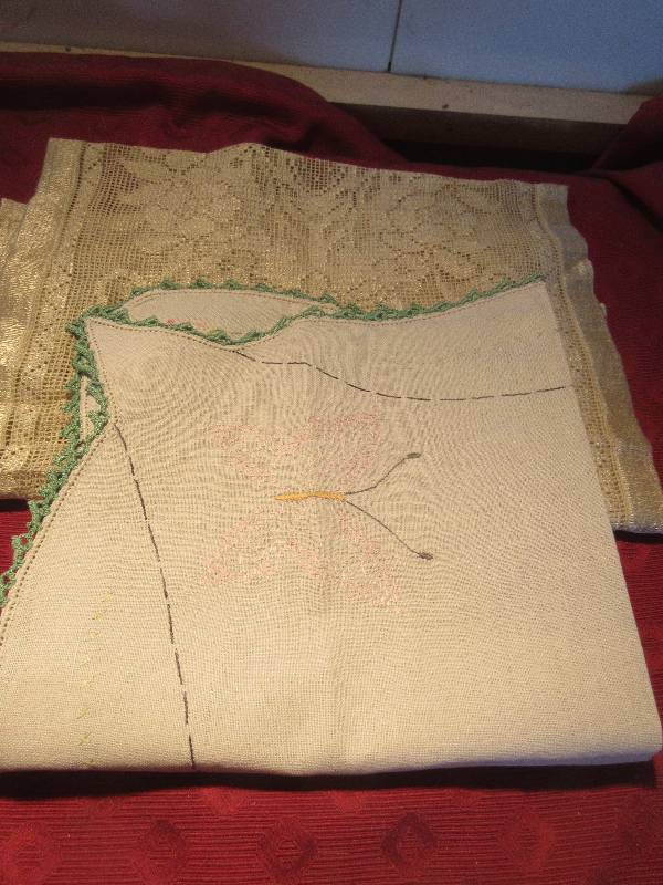 2 HAND CRAFTED TABLE RUNNERS
