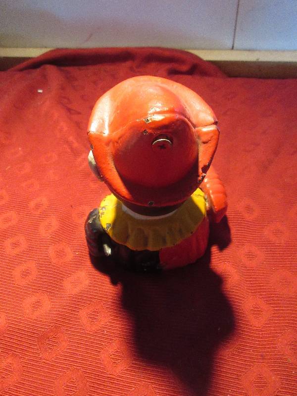 CAST IRON CLOWN BANK