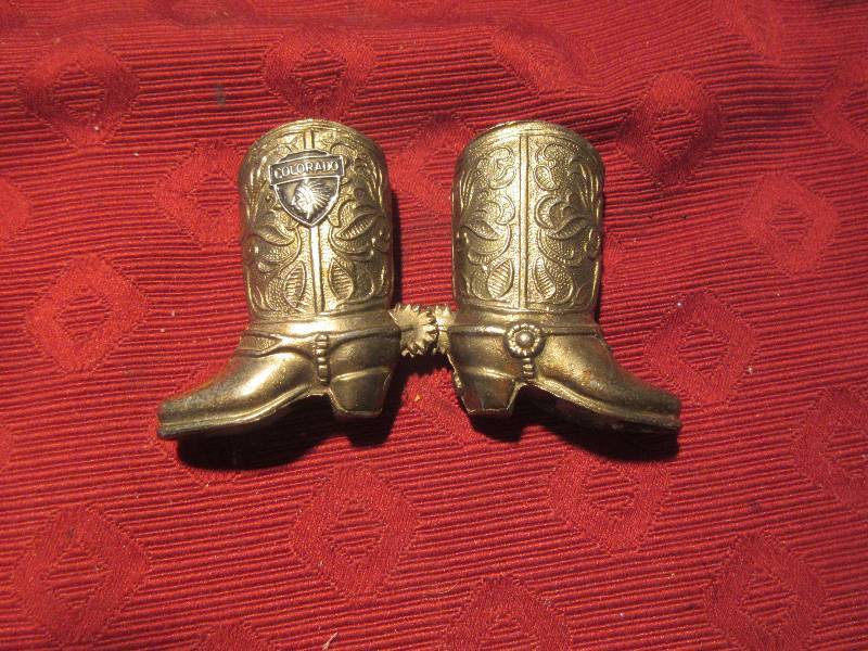 BRASS BOOT SALT AND PEPPERS