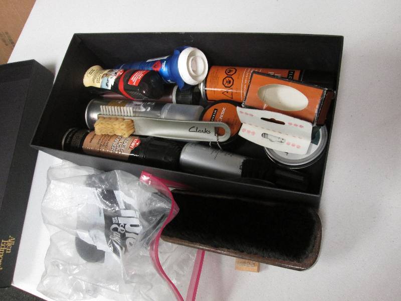Shoe care products polish, brushes...