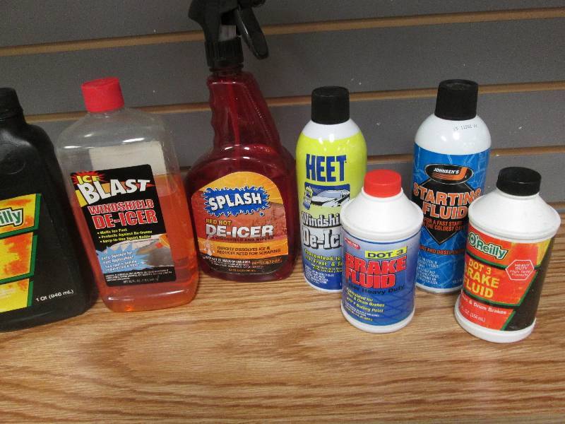 Assorted auto care products...
