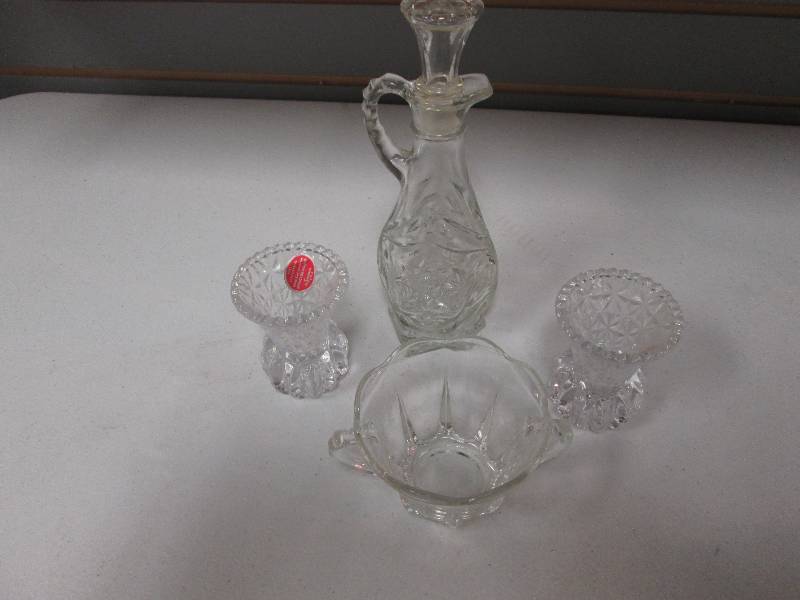 Lot of 2 lead crystal toothpick hol...