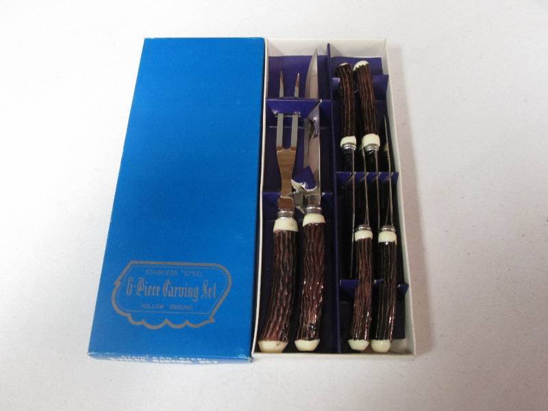 Stainless steel 6 piece carving set...