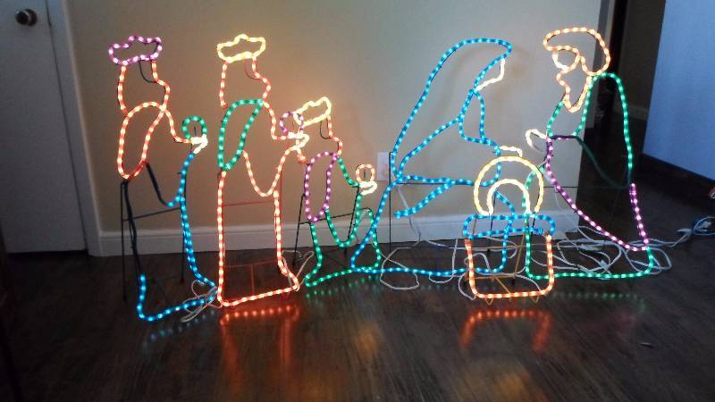 6pc. Nativity Light Yard Set