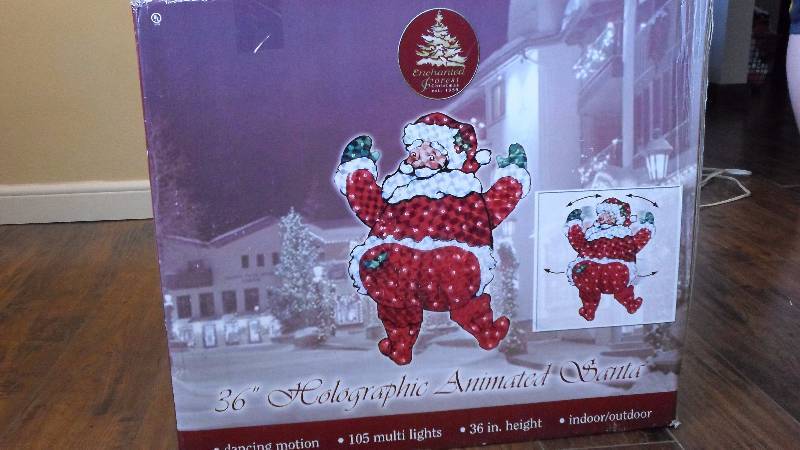 Holographic Animated Santa Clause