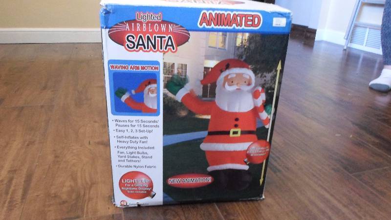 Airblown and Animated Santa