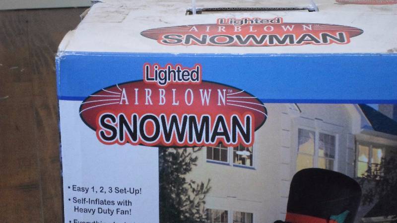 Airblown and Animated SantaSnowman