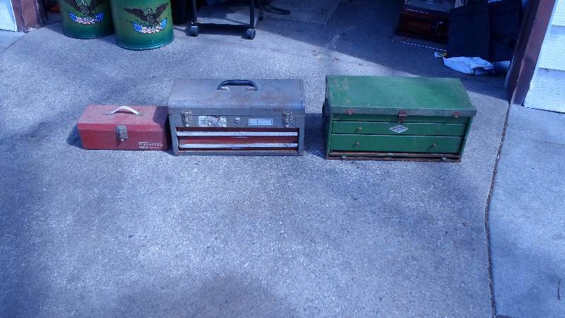 3 Tool Boxes with misc