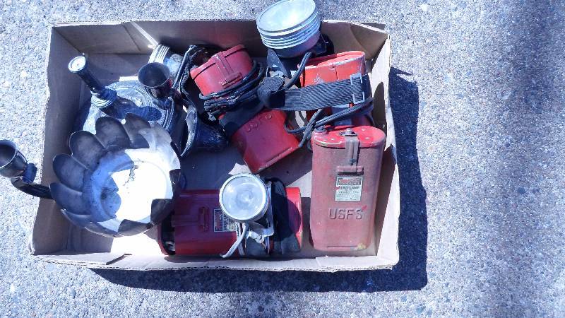 Vintage HeadLamp and Misc Plated Silver Lot