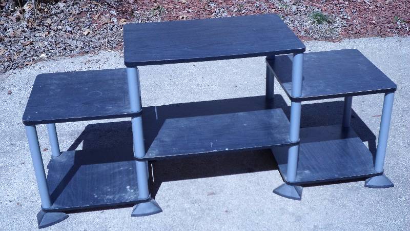 Black Entertainment Shelf  Display Shelf