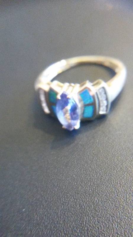 14kt Yellow GOLD Diamond, and Amethyst Ring