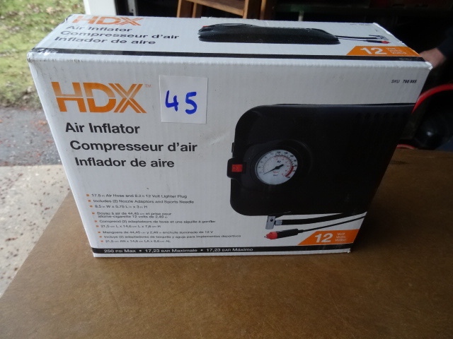 lot 45 image: HDX Air Inflator Compressor