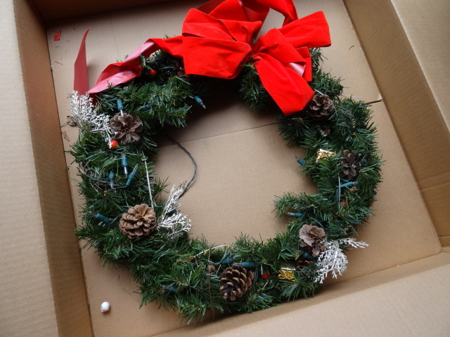 lot 63 image: 2 Christmas Wreaths Vintage 18