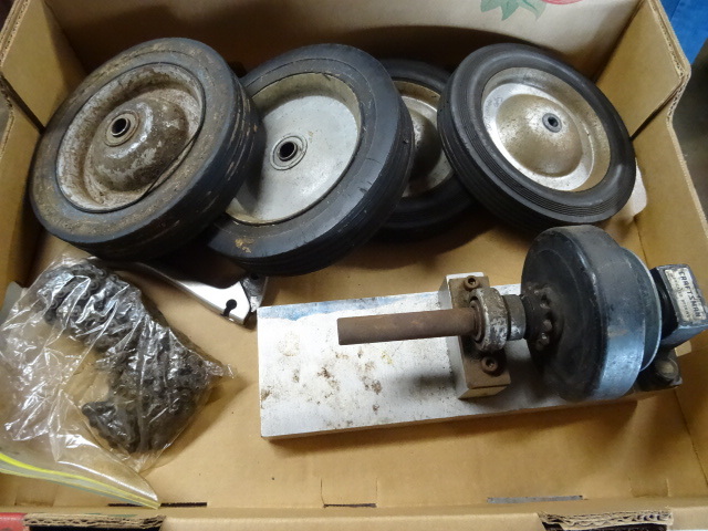 lot 75 image: Misc Lawn Mower Wheels,