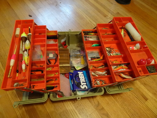lot 135 image: Tackle Box with Misc Fishing Tackle