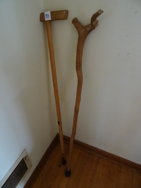 lot 153 image: 2 Wood Canes