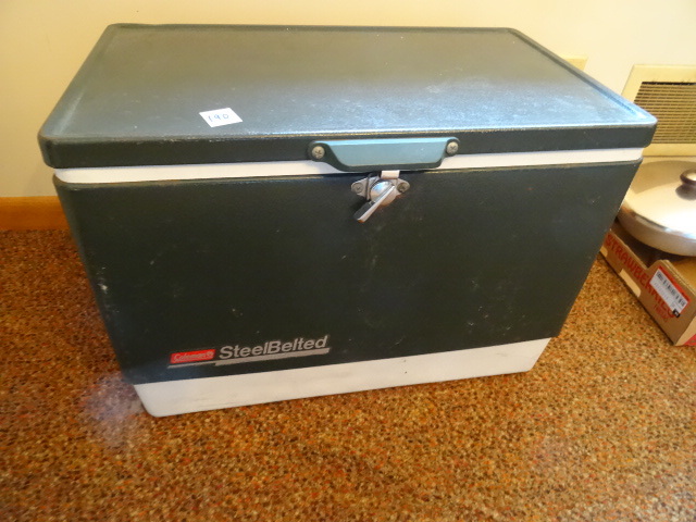 lot 190 image: Coleman Steel Belted Cooler