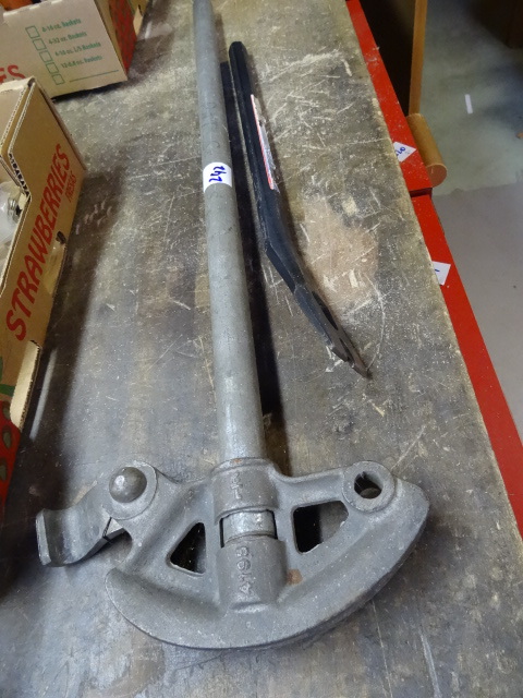 lot 242 image: Pipe Bender and Pry Bar