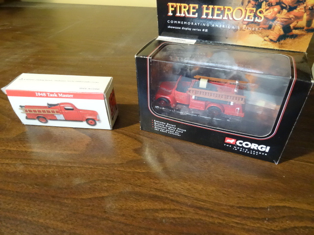 lot 287 image: 2 Die Cast Fire Trucks Collectible