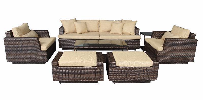  DAMAGED  NEW 7 PCS OUTDOOR FURNITURE SET Moonlight (LOT 2)