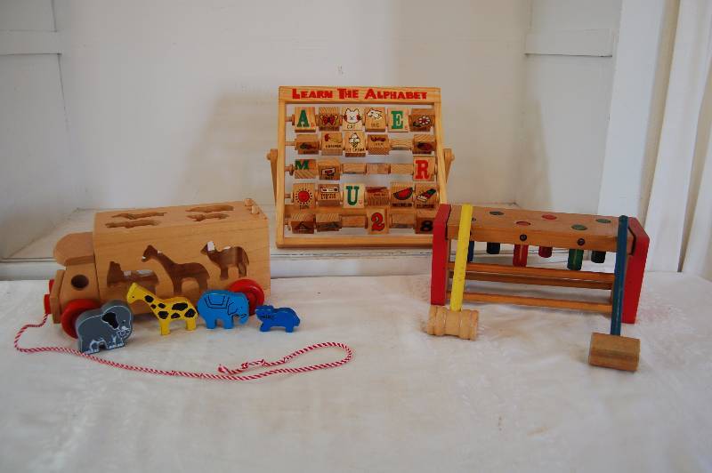 lot 102 image: Wooden Toys