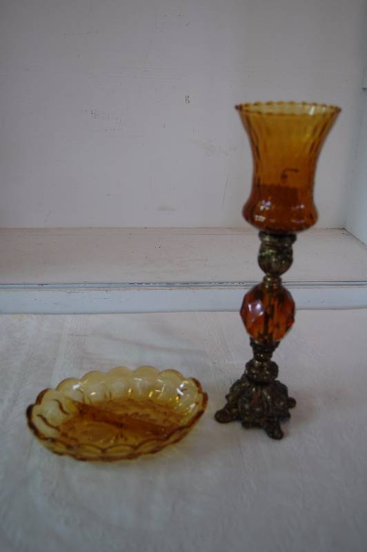 lot 154 image: Candle Holder and Dish