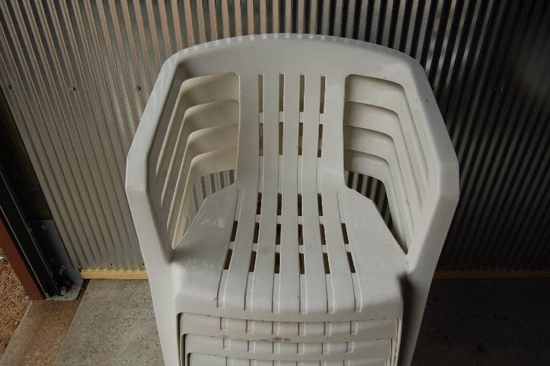 lot 279 image: Plastic Deck Chairs