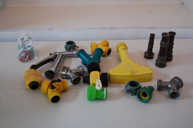lot 184 image: Lot of Hose Nozzles and Attachments