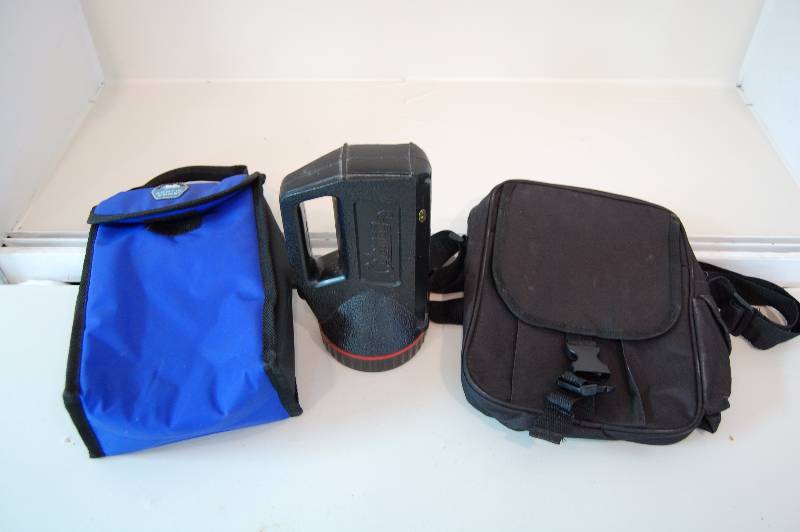 lot 199 image: Flashlight and Bags