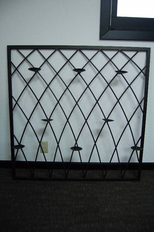 lot 210 image: Metal Wall Candle HolderArt