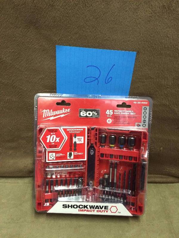 Milwaukee 45 Impact and Drill Set