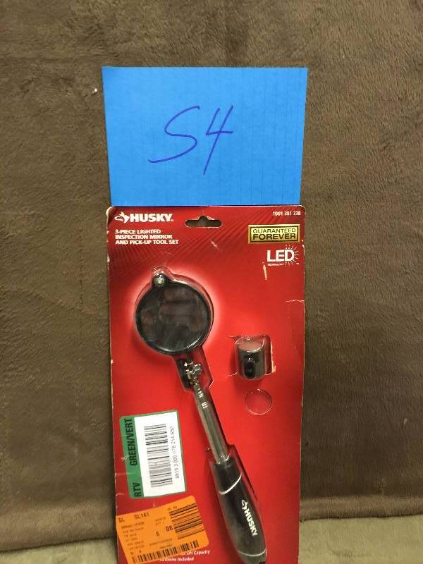 Husky 3 Pc Lighted Inspection Mirror- missing Battery