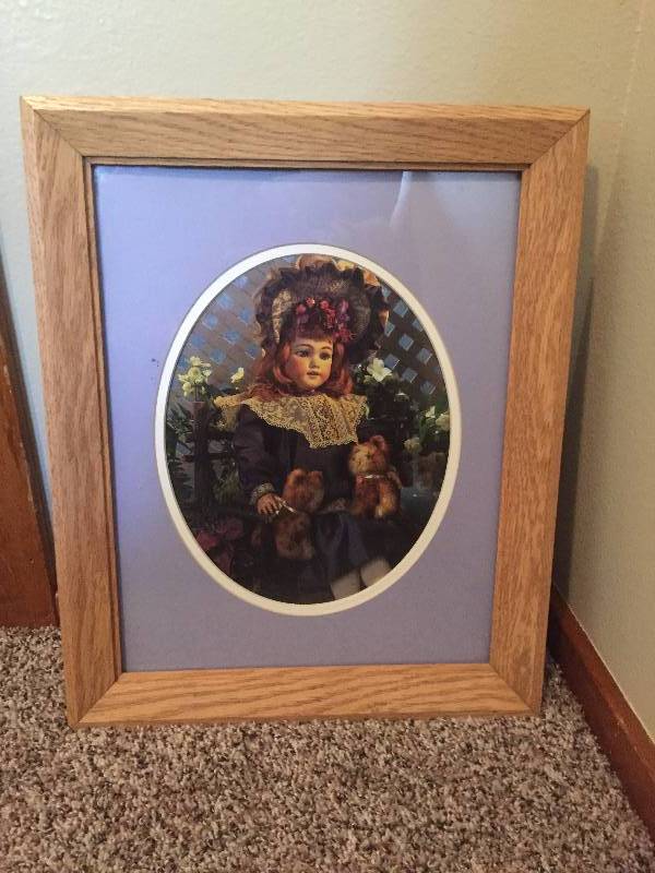 lot 6 image: Picture of girl with animals