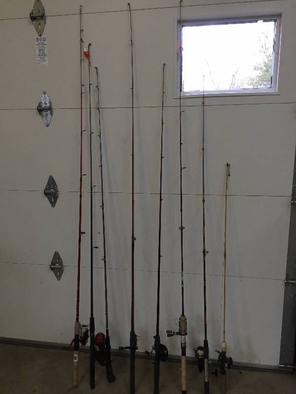 lot 238 image: Lot of 8 Fishing Poles