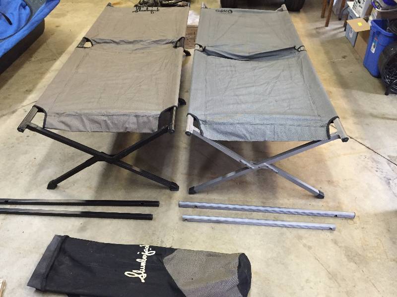 lot 252 image: 2 Folding Camping Cots