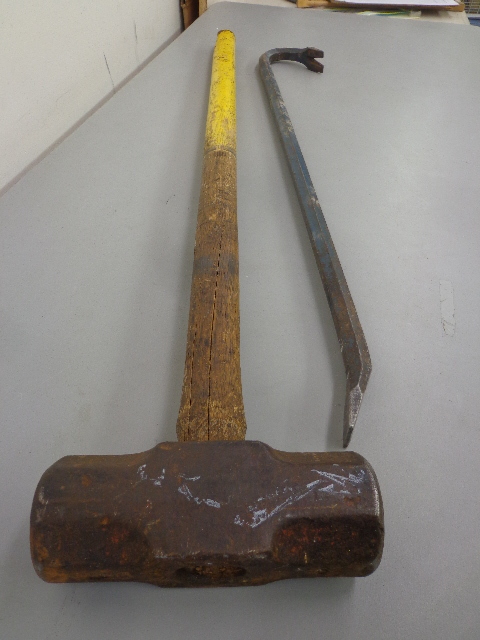 Pry Bar and Hammer