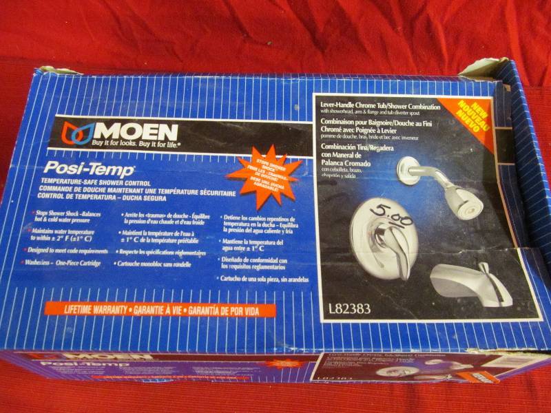 lot 20 image: Moen shower controls